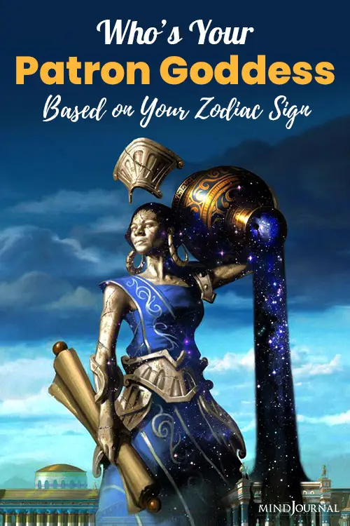 Patron Goddess Zodiac Sign pin