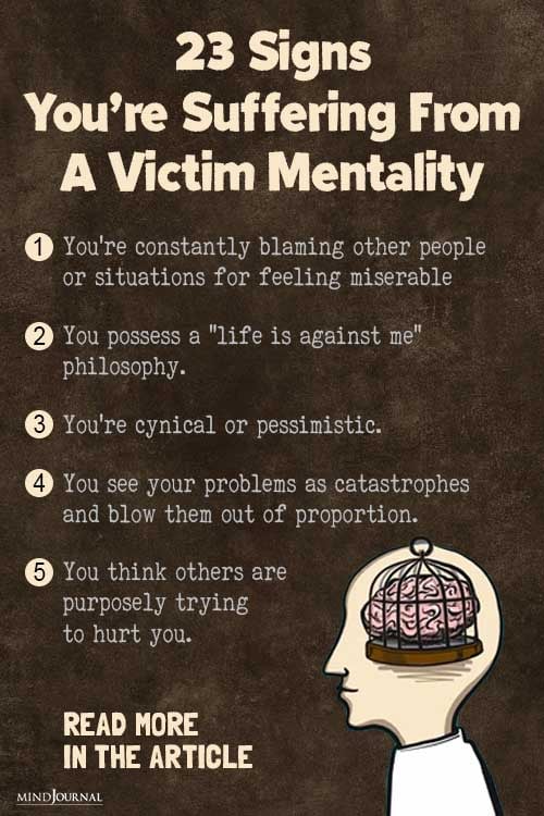 23 Signs You’re Suffering From a Victim Mentality And How To Deal With It 9 Sign Youre Suffering From a Victim Mentality pin