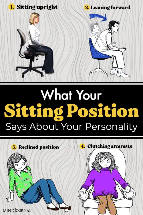 Sitting Position Says Personality pin