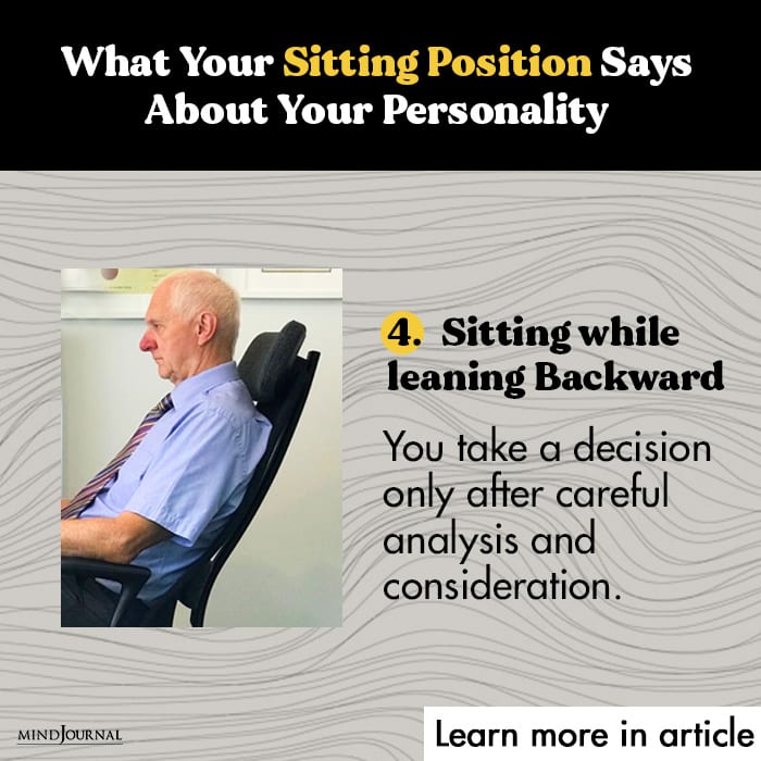 Sitting Position Says backward
