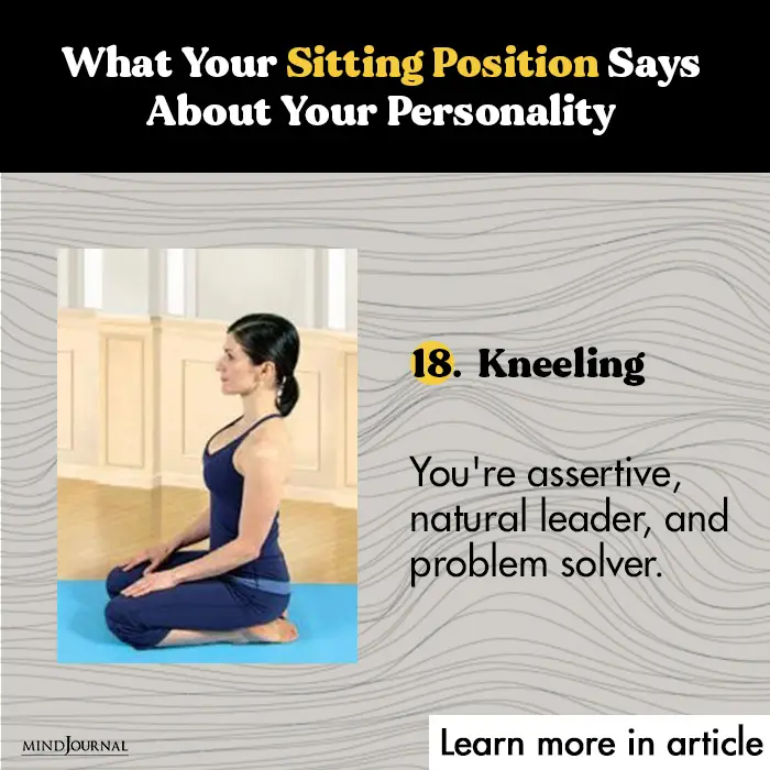 Sitting Position Says kneeling