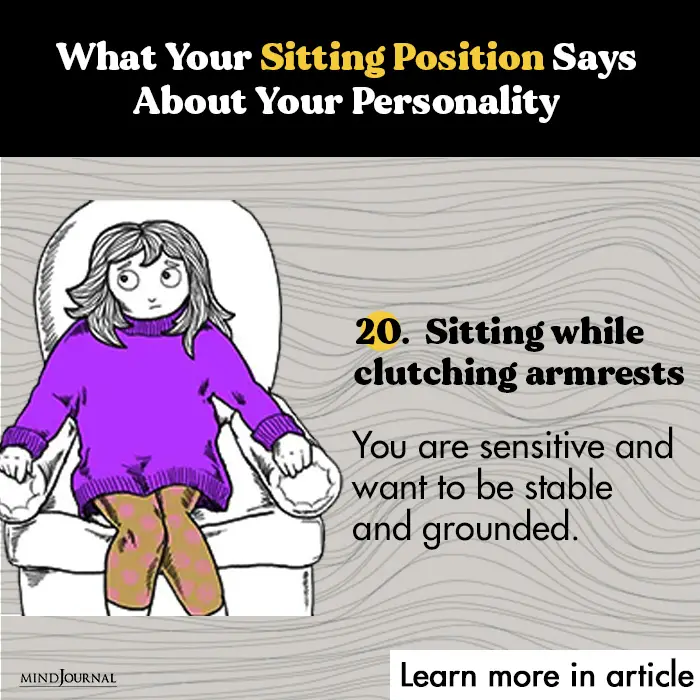 Sitting Position Says lclutching arm
