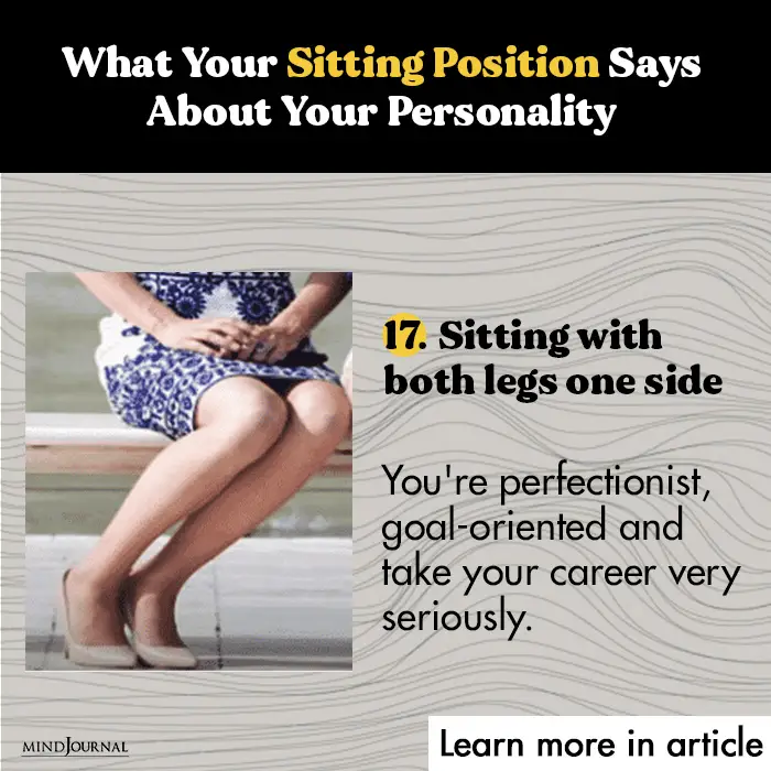 Sitting Position Says legs one side