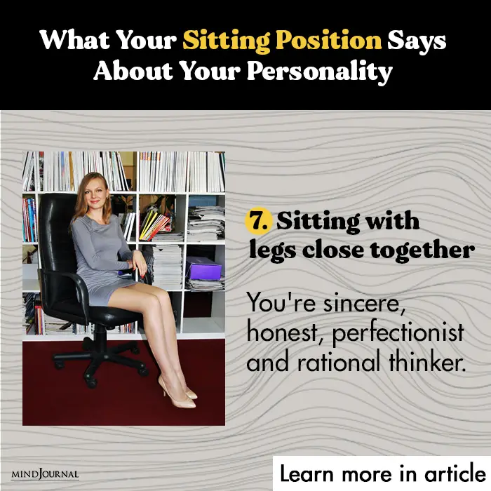Sitting Position Says legs