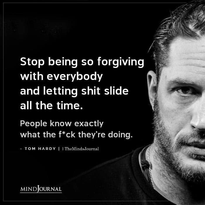 Stop Being So Forgiving