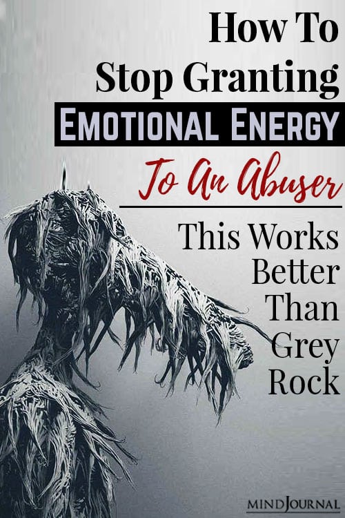 Stop Granting Emotional Energy To Abuser pin