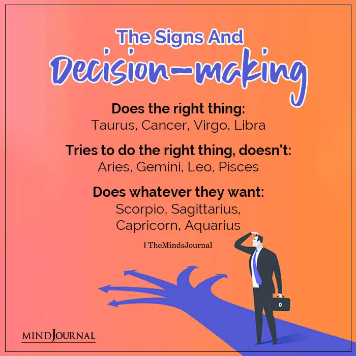 The Zodiac Signs And Decision making