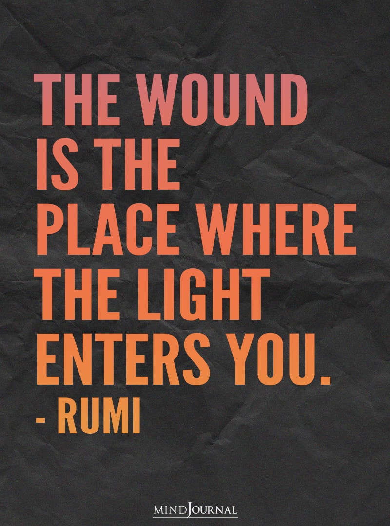 The wound is the place.
