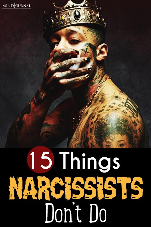 Things Narcissists Do not Do pin
