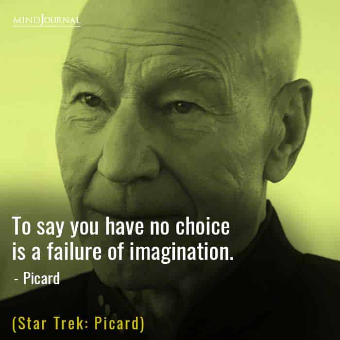 To say you have no choice is a failure of imagination.