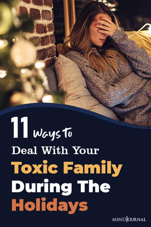 Ways Deal With Toxic Family During Holidays Pin