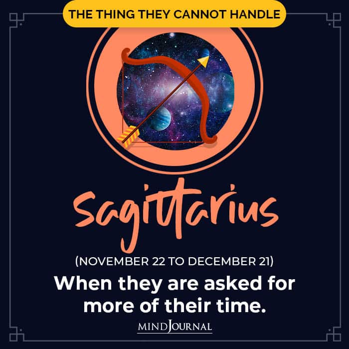 One thing that gets on your nerves sagittarius