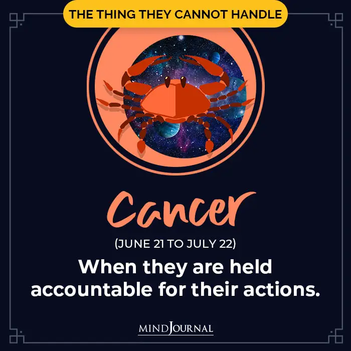 The one thing you cannot handle cancer