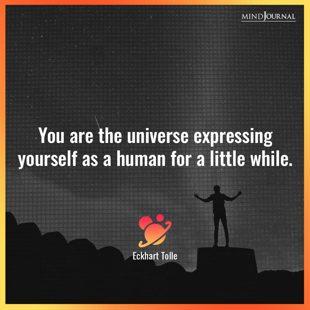 You are the universe expressing yourself.