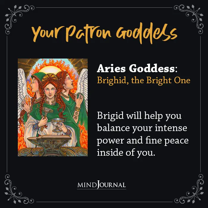 Your patron goddess aries