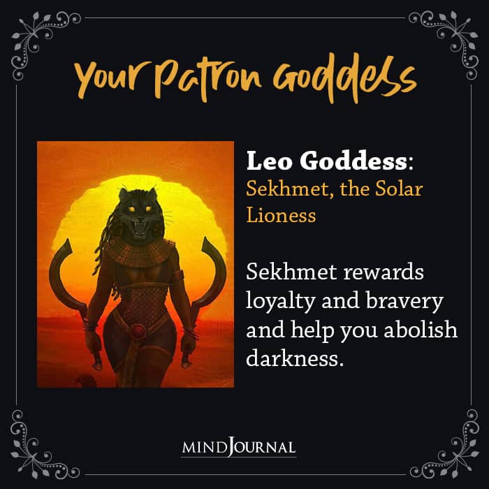Your patron goddess leo