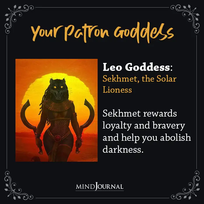 Your patron goddess leo