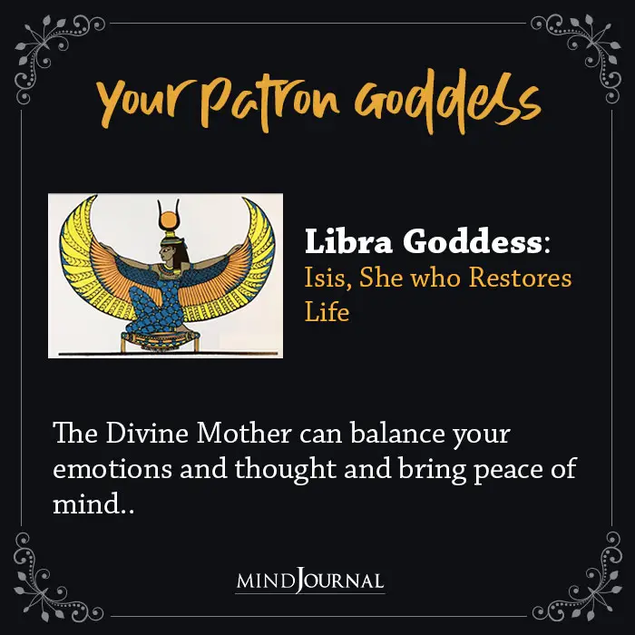 Your patron goddess libra