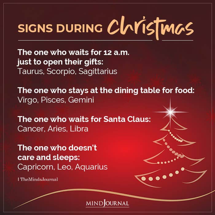 Zodiac Signs During Christmas