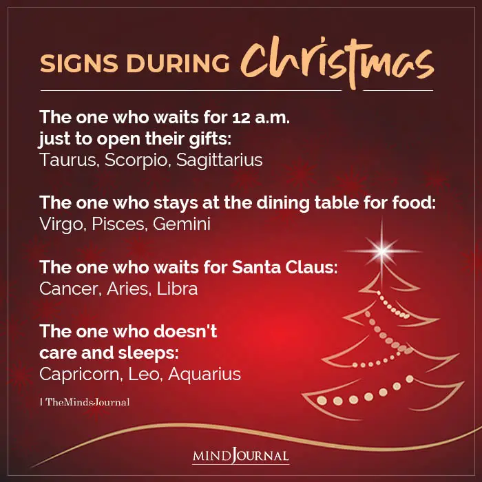 Zodiac Signs During Christmas