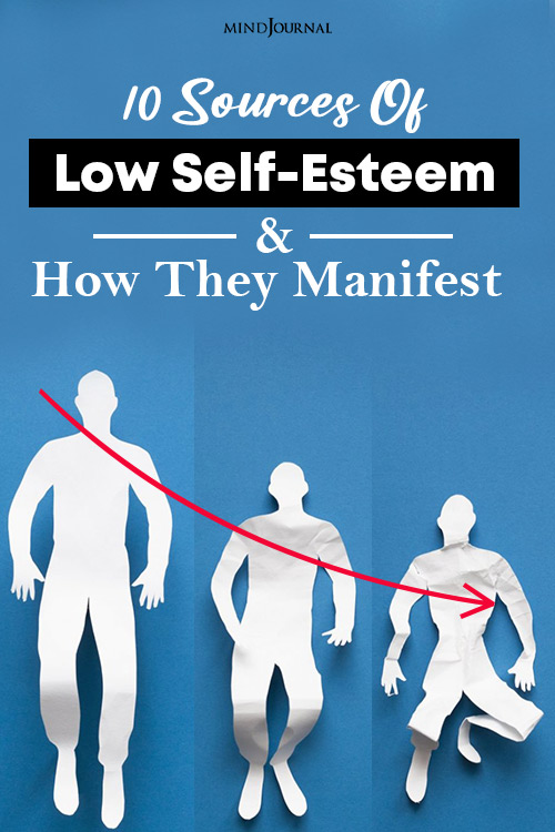 sources of low self esteem pin