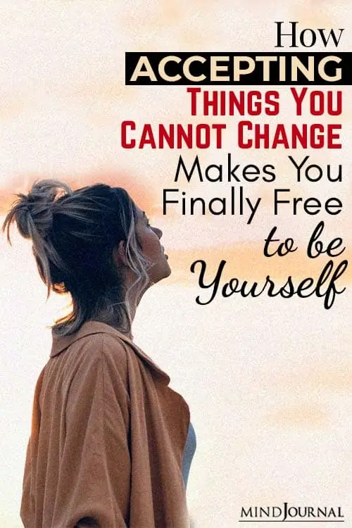 Accepting Things Cannot Change Free Yourself pin