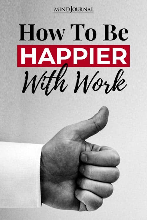 Be Happier With Work pin