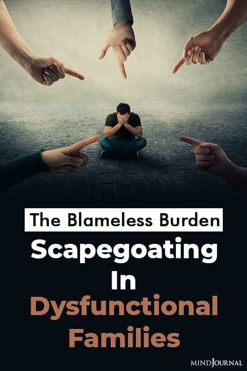 Blameless Burden Scapegoating Dysfunctional Families pin