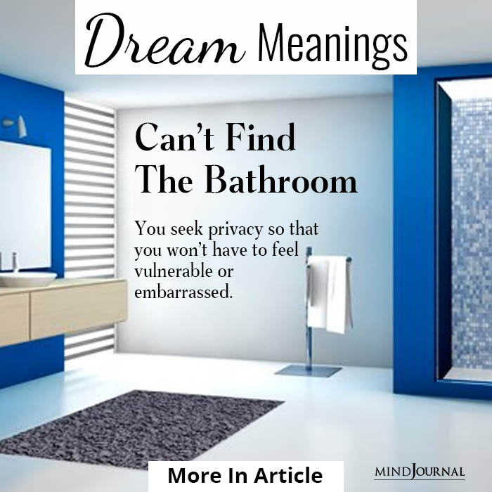 Dreams Meanings Cant Find Bathroom