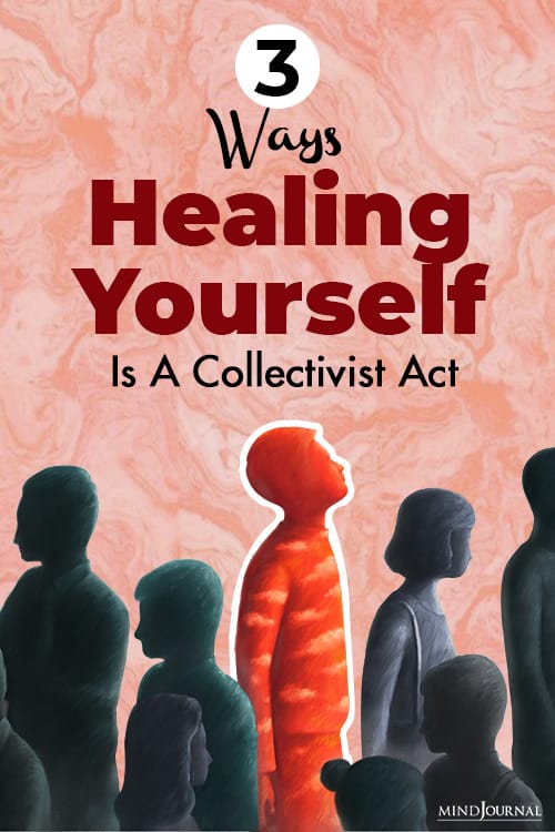 Healing Yourself Collectivist Act pin