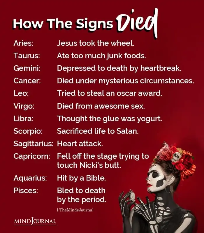 How The Zodiac Signs Died