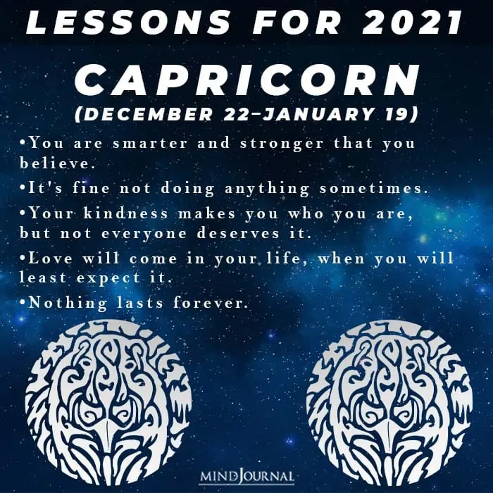 Lessons Are Store In 2021 Zodiac Sign capricon