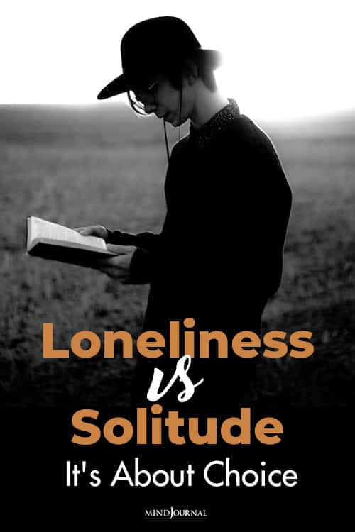 Loneliness vs Solitude pin