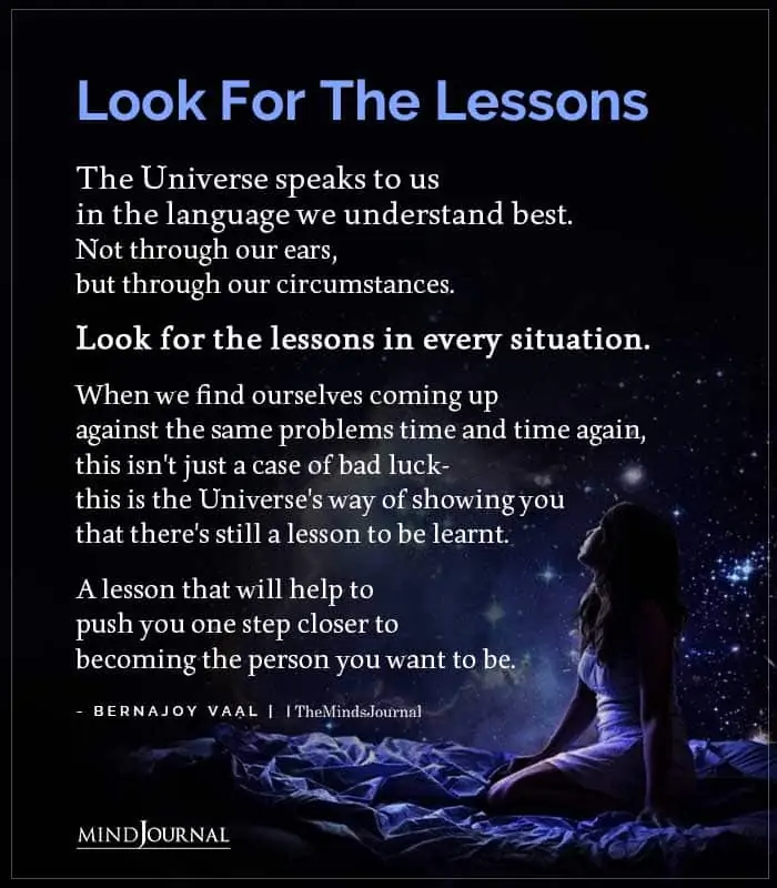 Look For The Lessons
