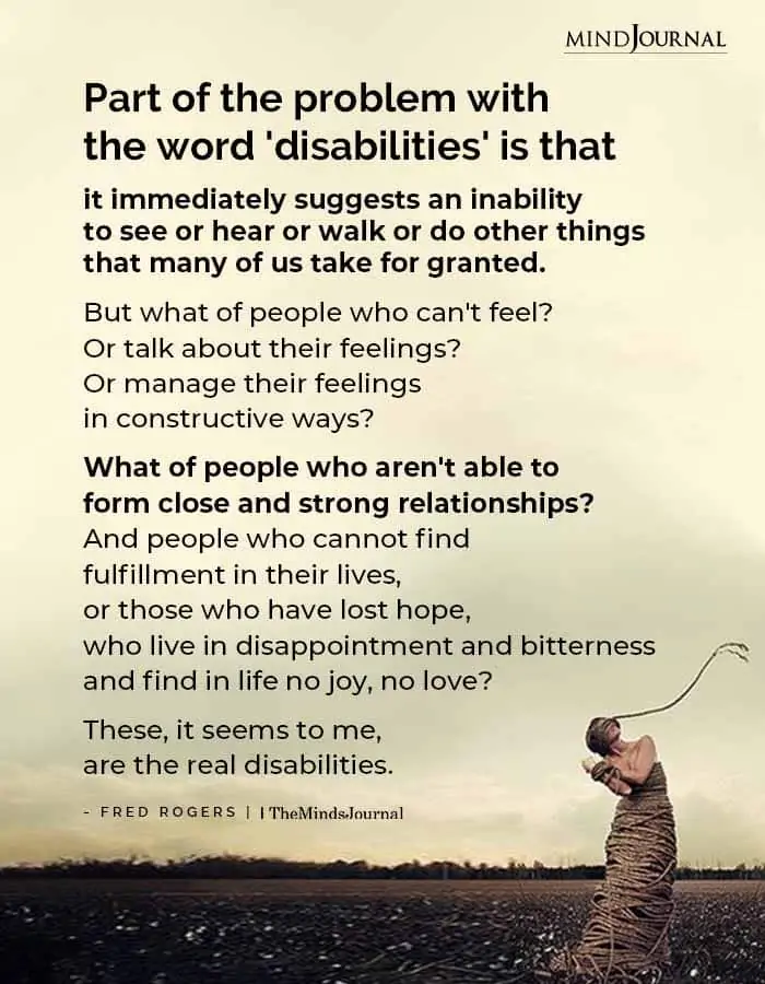 Part Of The Problem With The Word Disabilities