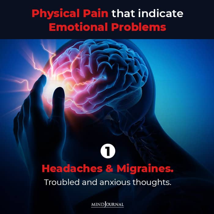 physical pain indicating
headache