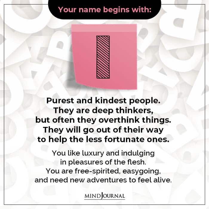 what the first letter of your name says about you