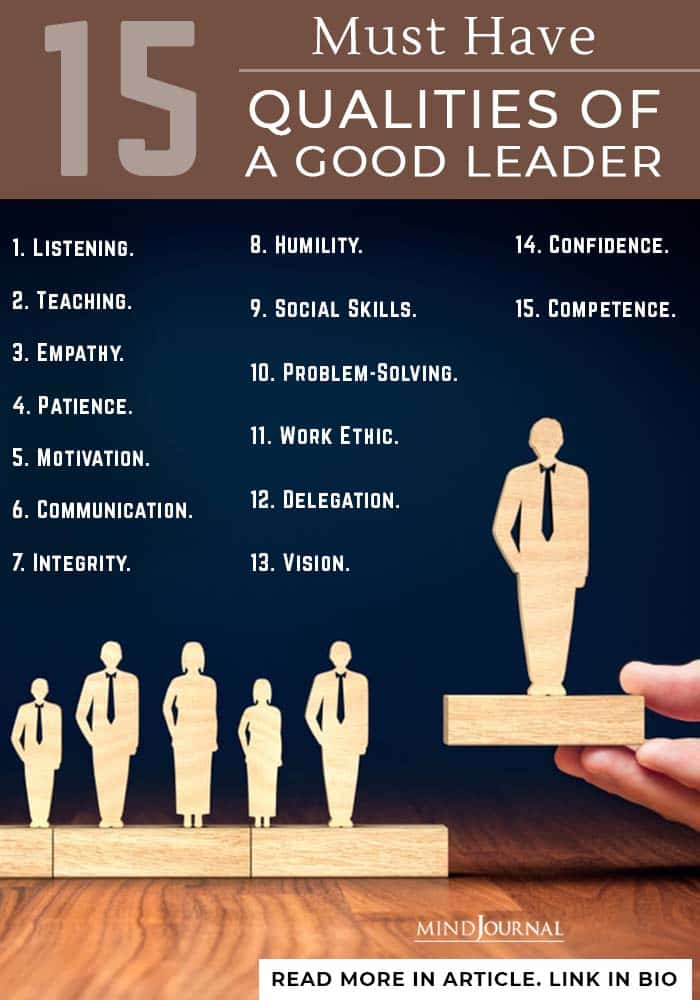 Qualities Of Good Leader infographic
