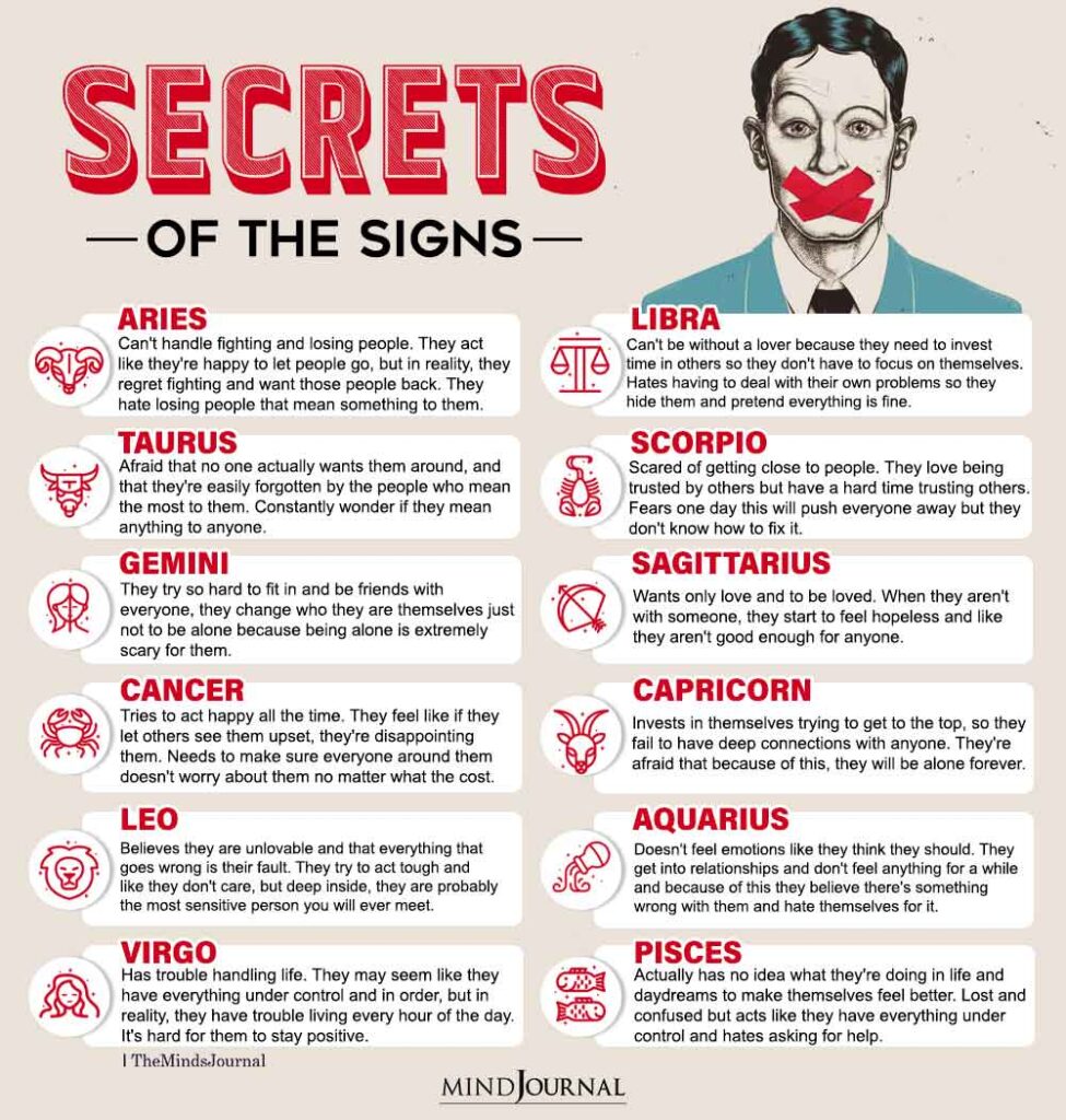Secrets Of The Zodiac Signs - Zodiac Memes
