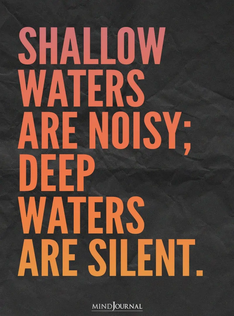 Shallow waters are noisy.