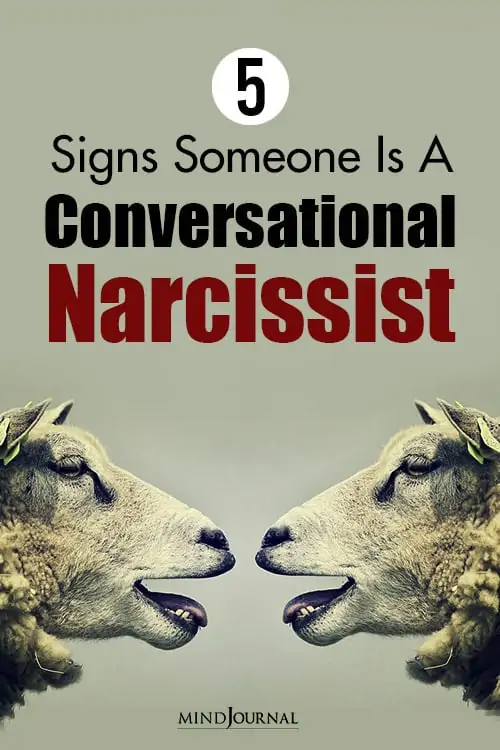 Signs Conversational Narcissist pin