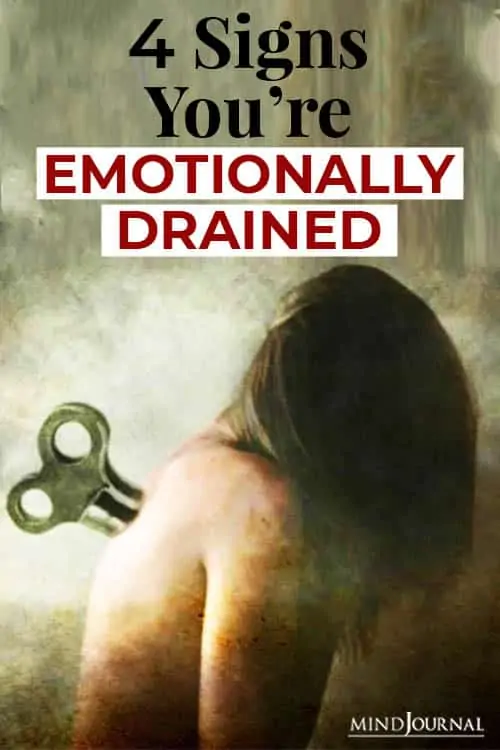 Signs Emotionally Drained pin