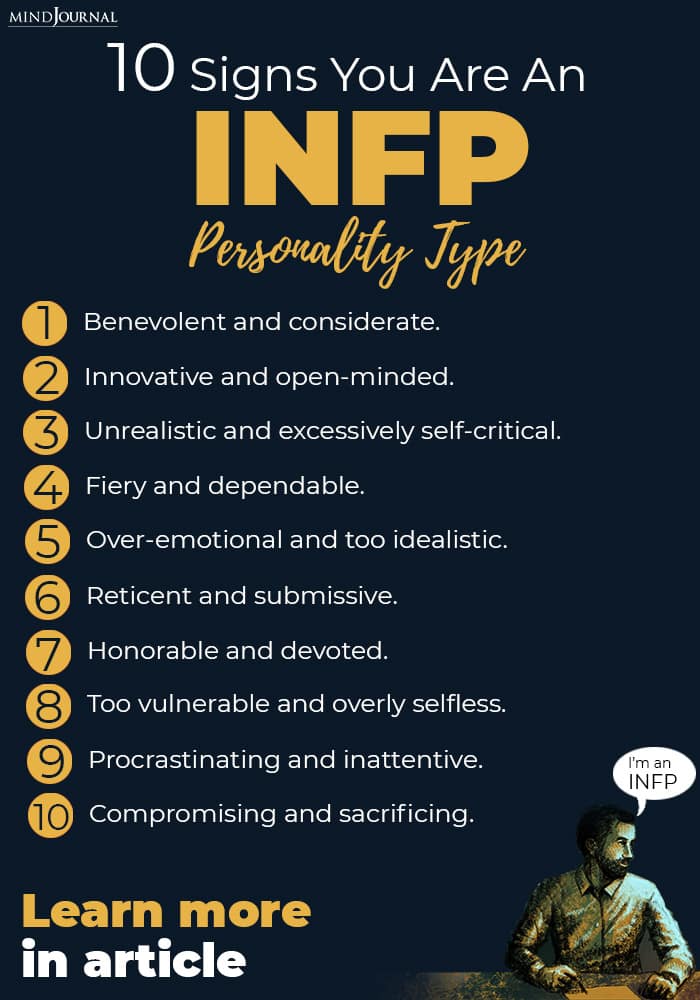 Signs You INFP Personality Type infographics