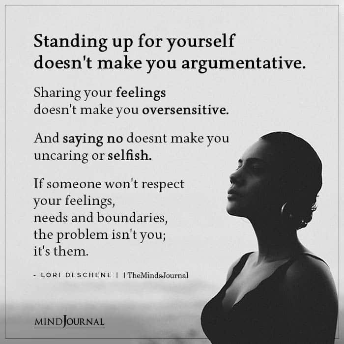 Standing Up For Yourself
