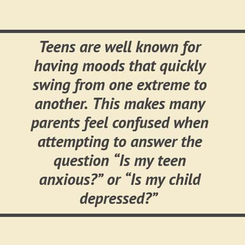 Depressed And Anxious Teens