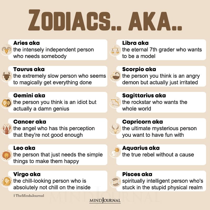 The Alternate Reality Of The Zodiac Signs