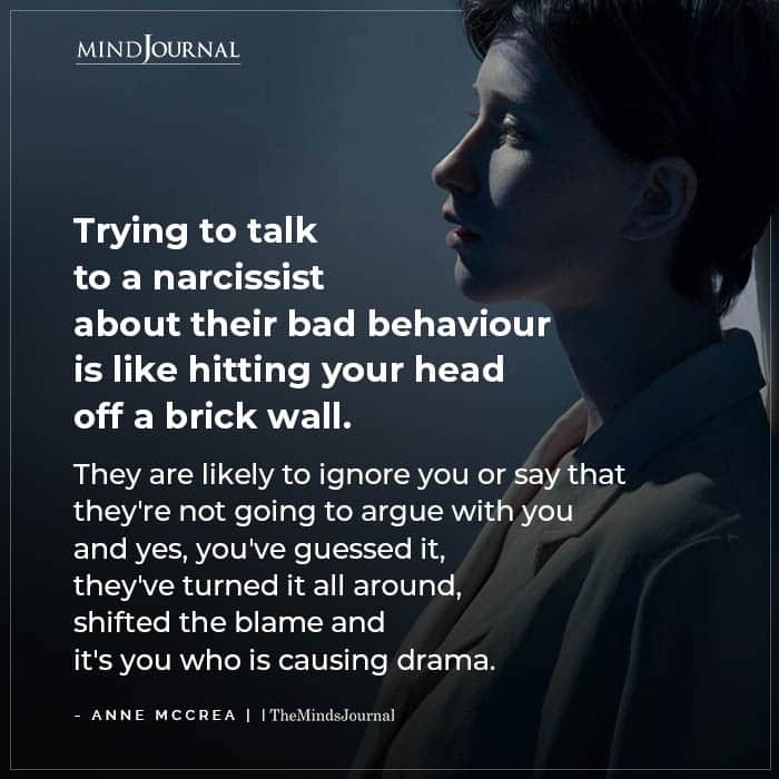 talk to a narcissist