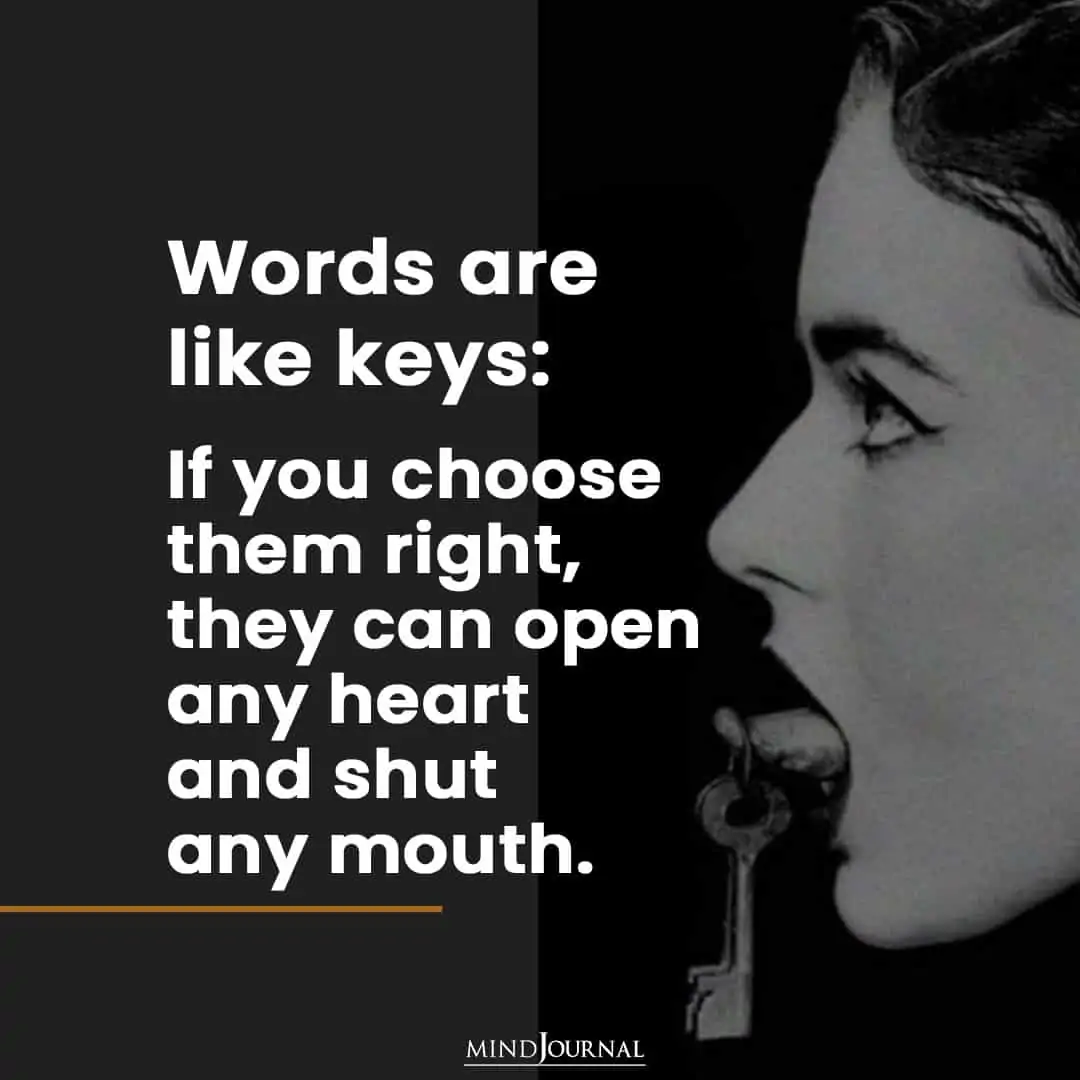 Words are Like Keys.