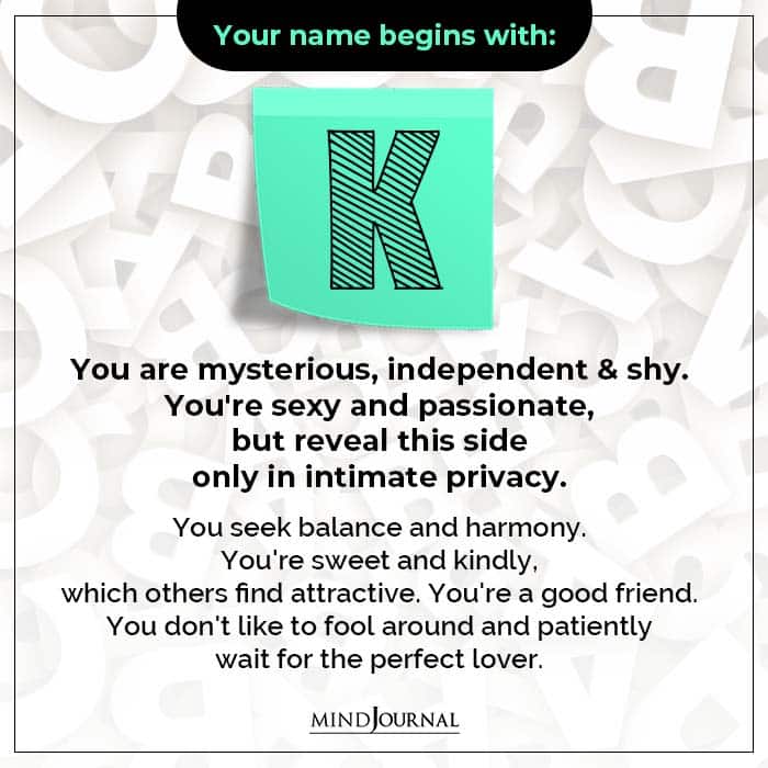 what the first letter of your name says about you