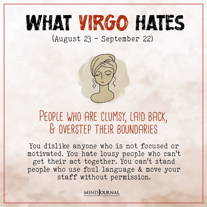 Zodiac Hate List virgo
